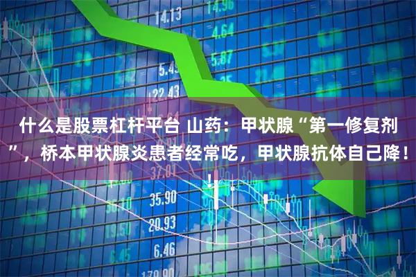 什么是股票杠杆平台 山药：甲状腺“第一修复剂”，桥本甲状腺炎患者经常吃，甲状腺抗体自己降！