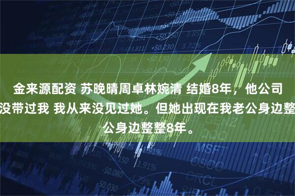 金来源配资 苏晚晴周卓林婉清 结婚8年，他公司团建从没带过我 我从来没见过她。但她出现在我老公身边整整8年。